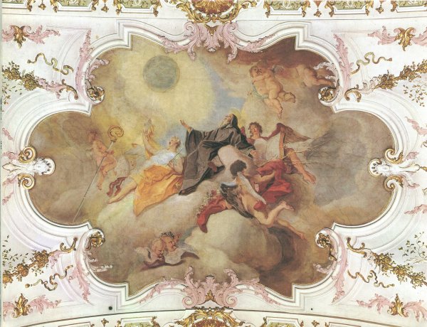 Бертини роспись потолка в стиле Барокко