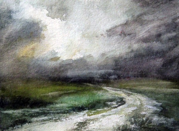 Рисование поздняя осень