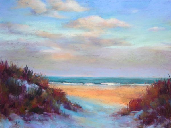 Пейзаж пастель художник Израиль