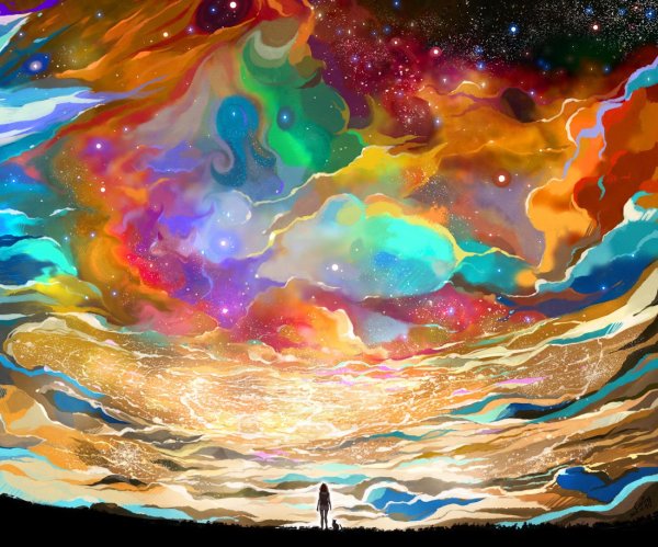 Радужная картина