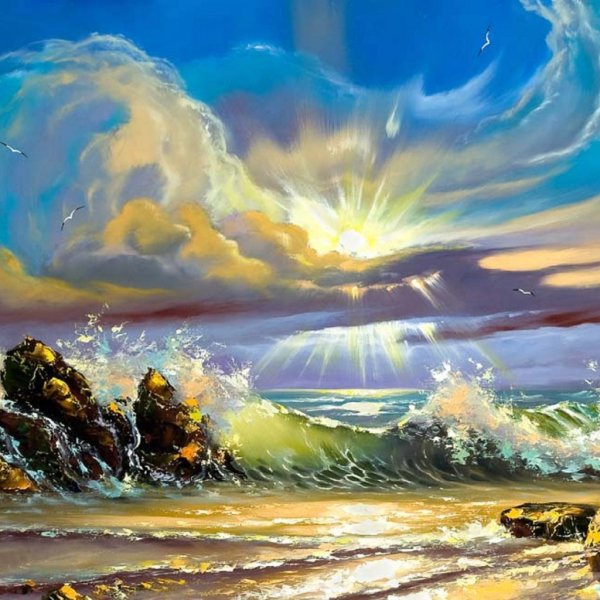 Море солнце живопись