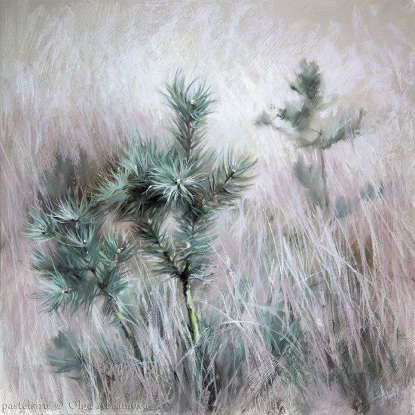 Картины Ольги Абрамовой сухой пастелью