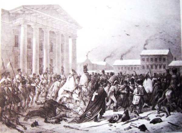Ян Дамель отступление французов через Вильно в 1812 году