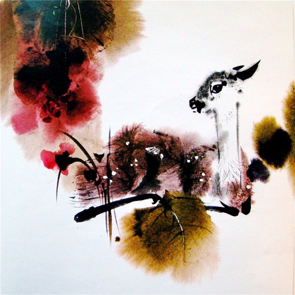 Китайская живопись пагода