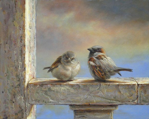 Птицы живопись