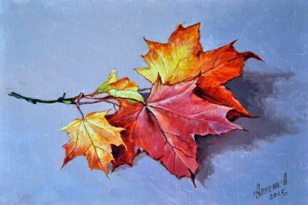 Картина кленовый лист