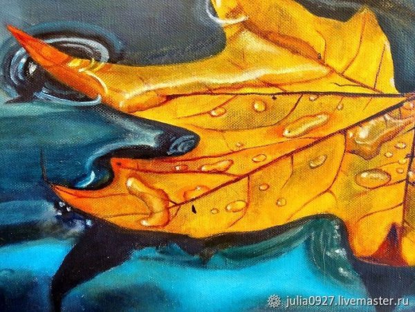 Рисование с натуры осенние листья