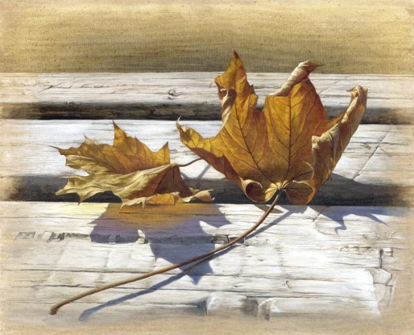 Лессировка листья