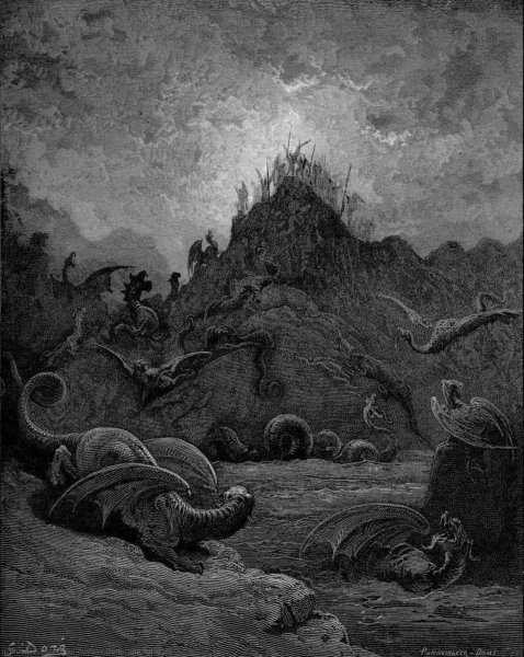 Гюстав Доре — "потерянный рай", 1866 год.