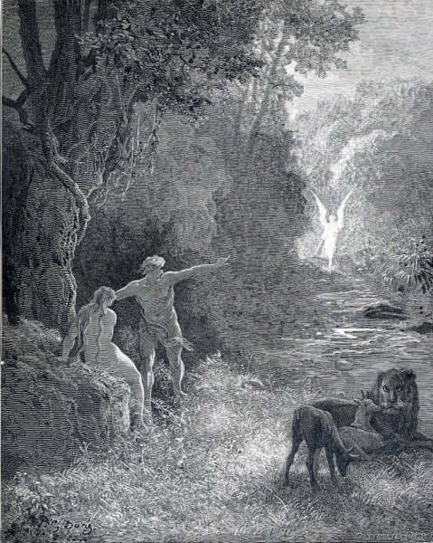 Гюстав Доре — "потерянный рай", 1866 год.
