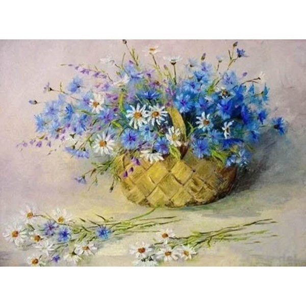 Цветы ромашки васильки незабудки