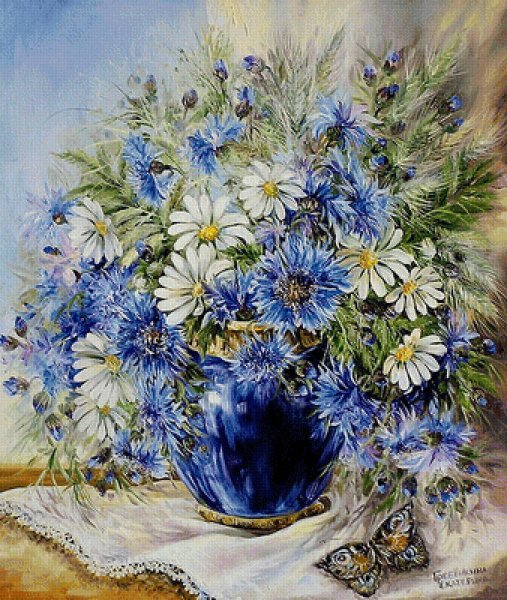 Римма Вьюгова. Живопись васильки