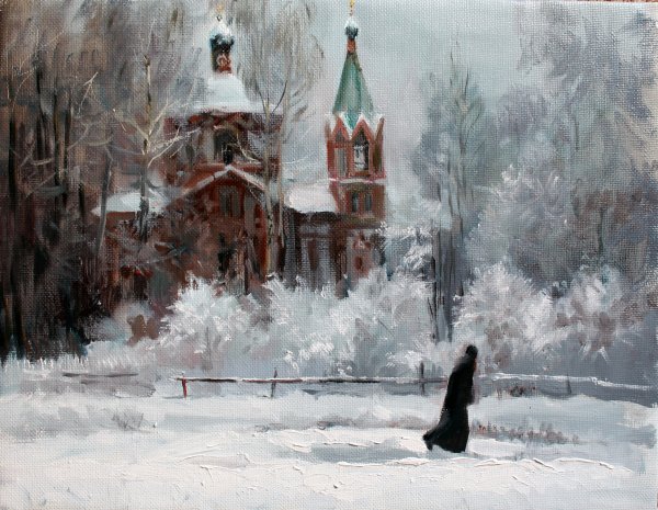 Дорога к храму живопись