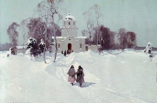 Владимир Жданов зимние картины