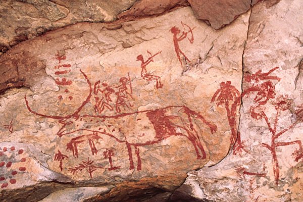 Наскальная живопись Тассилин Аджер