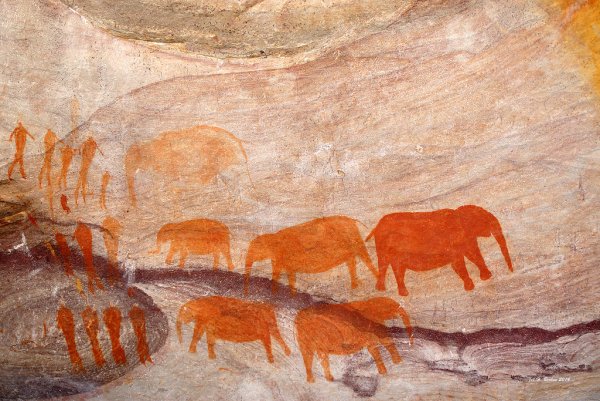 Наскальная живопись первобытной эпохи