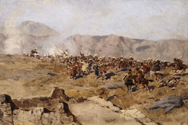 Франц Рубо штурм аула Ахульго
