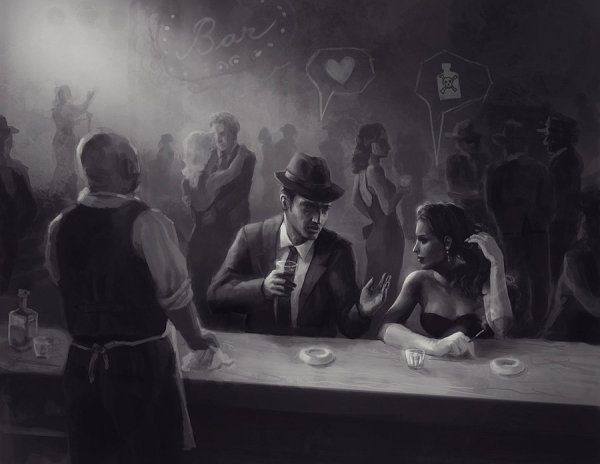 Бар в стиле Нуар