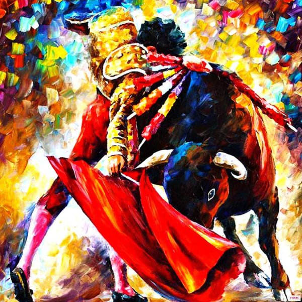 Бык живопись коррида