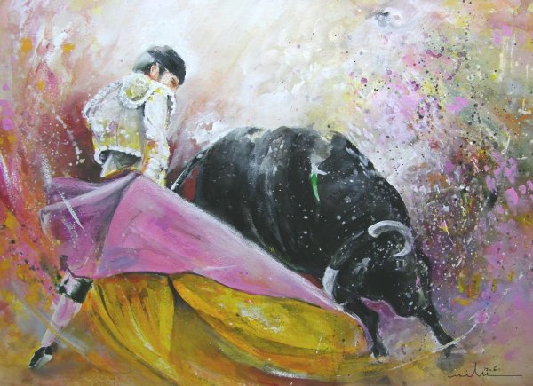 Бык коррида Испания живопись