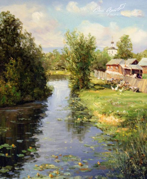 Художник Сергей Малов Деревенские пейзажи