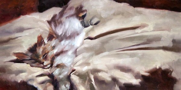 Портрет маслом Аля Прима