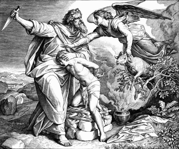 Авраам приносит в жертву Исаака