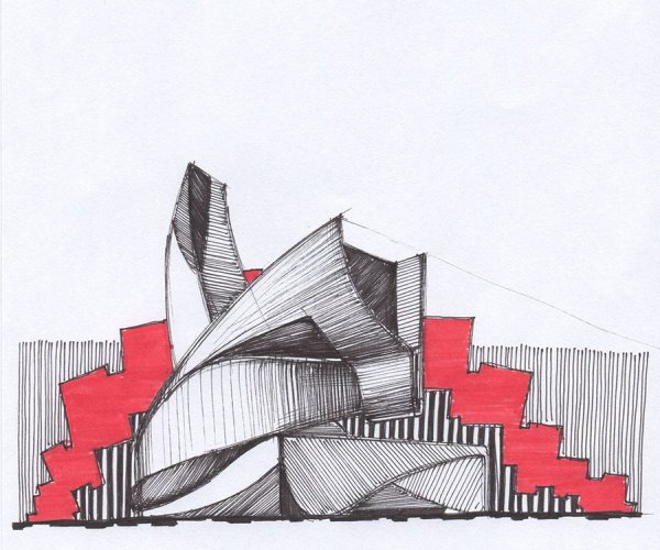 Современная архитектура в графике