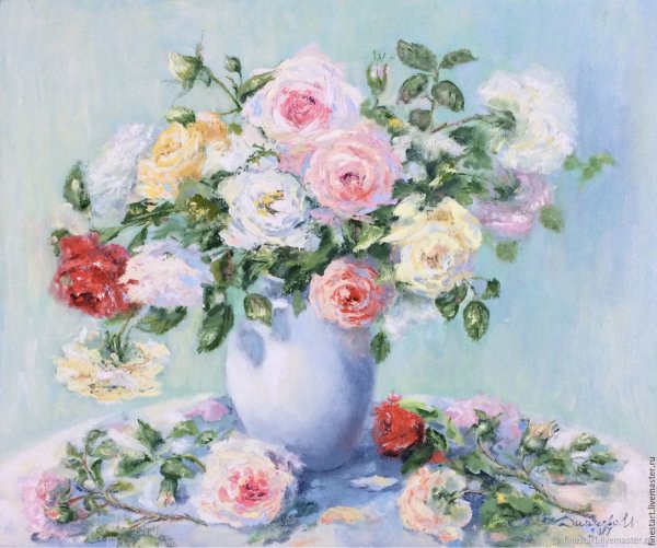 Букет цветов живопись