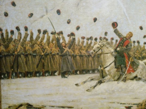 Василий Верещагин смертельно раненый