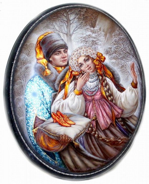 Федоскино лаковая миниатюра