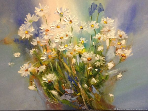 Картины Анатолия Мишина ромашки