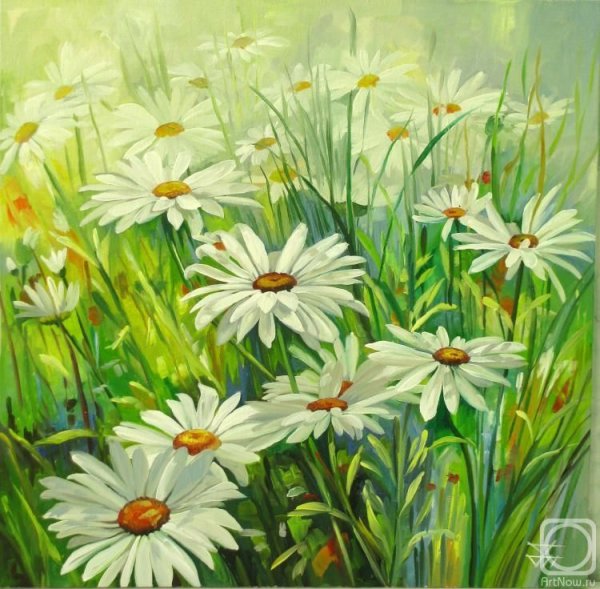 Картина ромашки