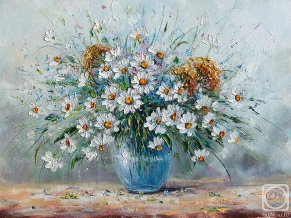 Букет ромашек натюрморт живопись художник Журавский Владимир