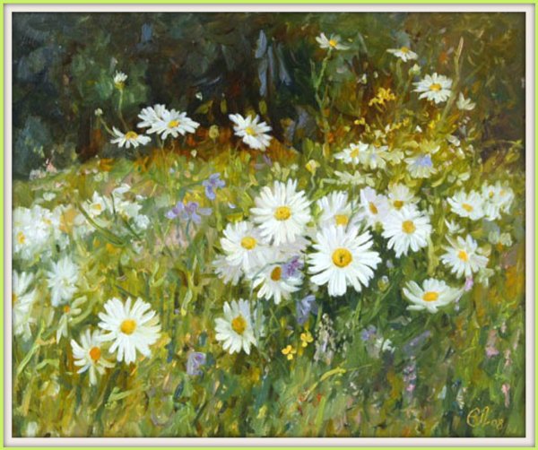 Поленов художник поле ромашек