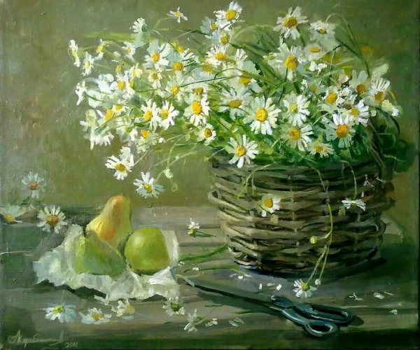 Художник Юрий Николаев ромашки