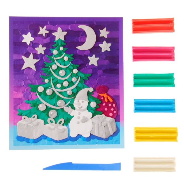 Елка пластилин