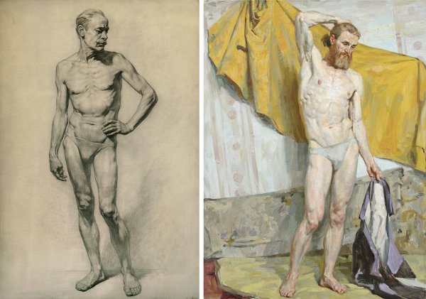 Контрапост Академический рисунок