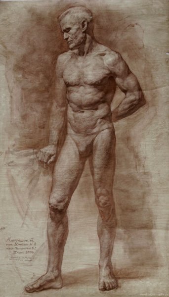 Серов натурщик 1882