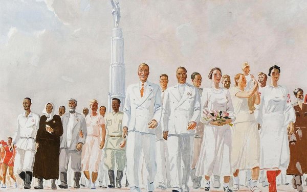 Панно Александра Дейнеки «стахановцы»