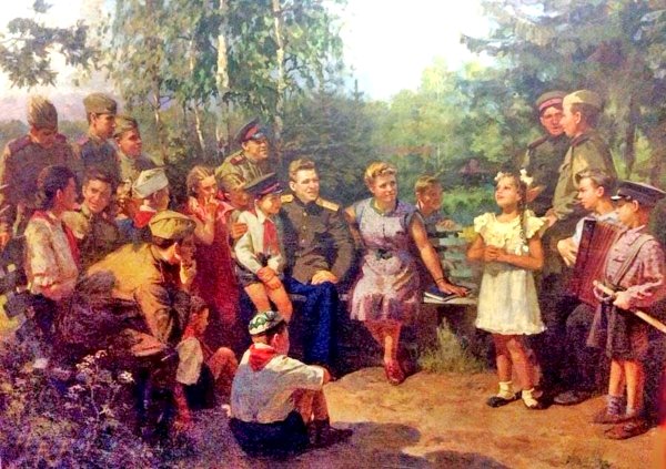 А. Корнилов — «юные рыболовы» (1956)