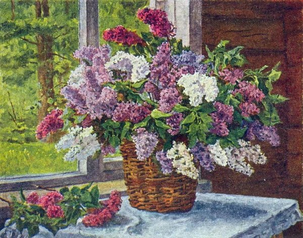 П. Кончаловский "сирень в корзине" (1933)