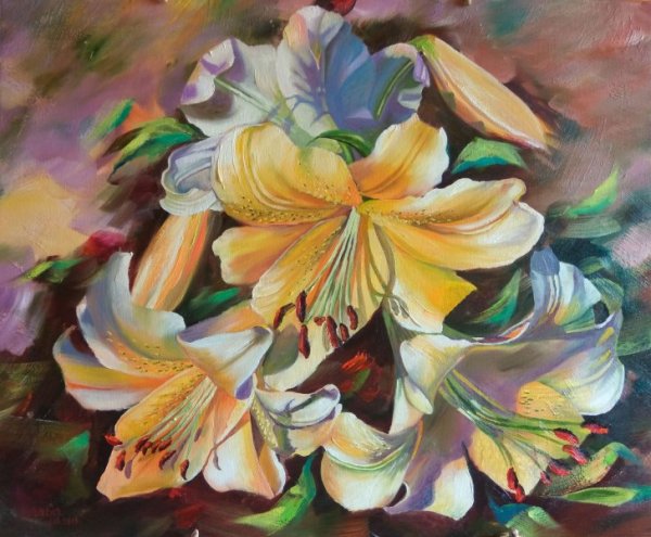 Лилии на полотнах художников
