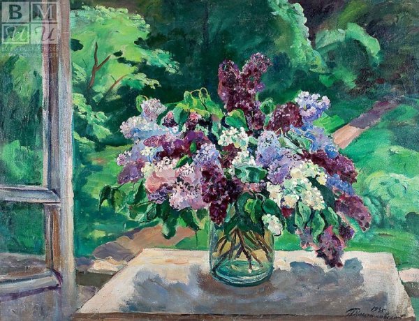 Сирень, маслом,Кончаловский,