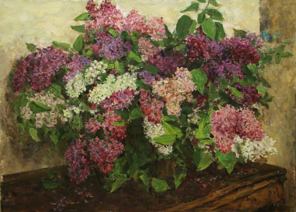 Пётр Кончаловский сирень в корзине