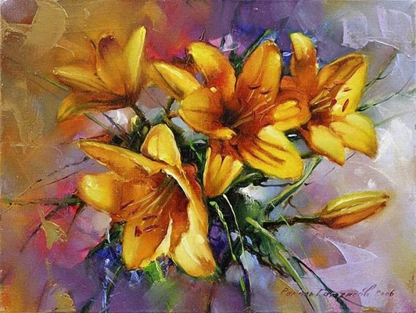 Художник Гаппасов Рамиль лилии