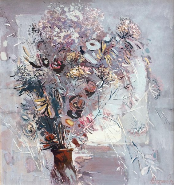 Зимний букет картины художников