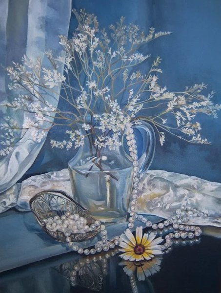 Зимний натюрморт живопись