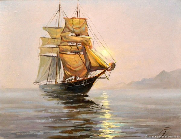 Картина Летучий голландец Айвазовского