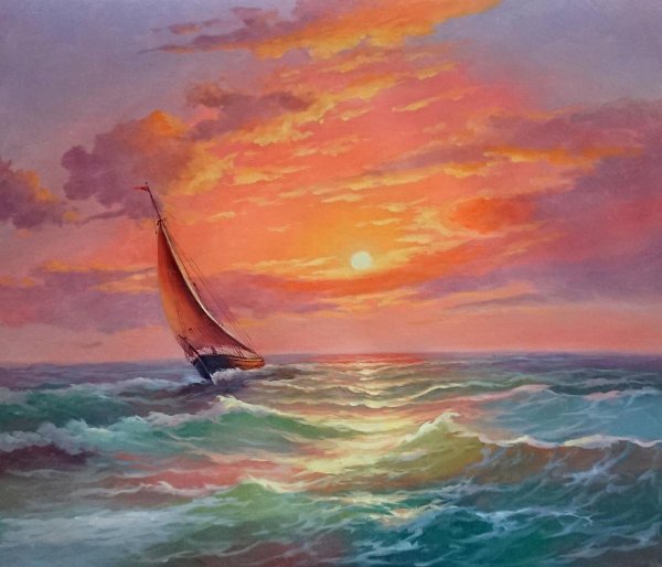 Сергей Минаев Фрегат картина